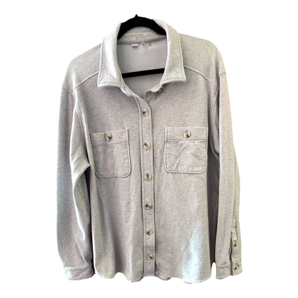 Travis Matthew’s Women’s Heather Gray Shacket Sz XL Golf Athleasure Activewear